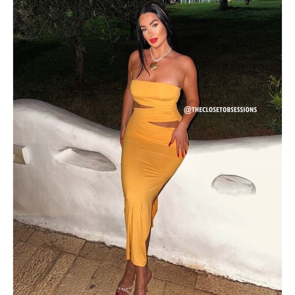 ZARA BLOGGER FAVE!!! Strapless Fitted Long Dress NWT LAST ONE!!! - Picture 14 of 16